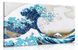 Stampa su tela – Riproduzione La grande onda di Kanagawa - Katsushika Hokusai