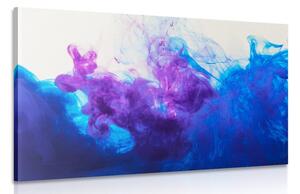 Stampa su tela – Inchiostro in sfumature blu-viola