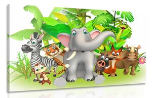Stampa su tela – Animali della giungla
