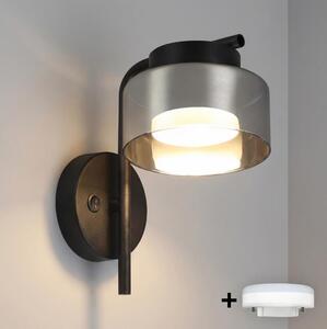 Brilagi - LED Lampada da parete AURA LUX 1xGX53/30W/230V nero/fumé
