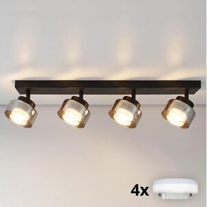 Brilagi - LED Faretto AURA LUX 4xGX53/30W/230V nero/fumé
