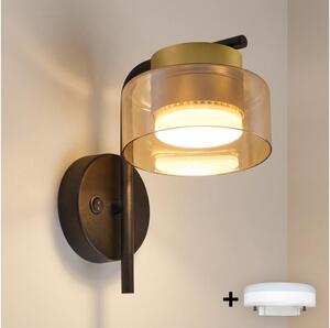 Brilagi - LED Lampada da parete AURA LUX 1xGX53/30W/230V nero/oro