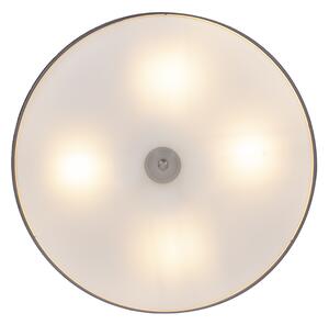 Lampada da soffitto rustica grigia 50 cm - Drum