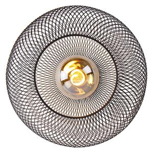 Plafoniera moderna nera 30 cm - Mesh Ball