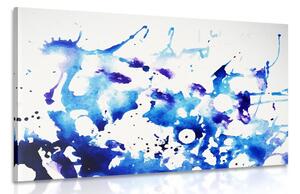 Quadro su tela – Acquerello blu in stile astratto