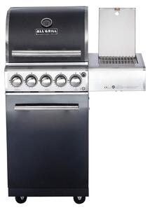 Barbecue a gas ALLGRILL CHEF S BLACK Modello base modulare 2 bruciatori, bruciatore laterale, bruciatore posteriore (500702)