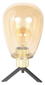 Steinhauer - lampada da tavolo - Reflexion - ambra - vetro metallo - Ø 15cm - E27 - 2682ME