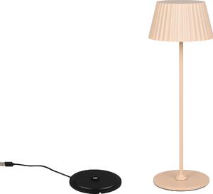 Lampada da tavolo a LED, metallo, sabbia, ricarica wireless, H 39,1 cm