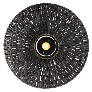 Plafoniera retrò nera 50 cm - Lina