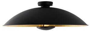 Plafoniera vintage nera con oro 60 cm - Emilienne