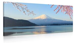 Quadro su tela – Vista dal lago sul Fuji