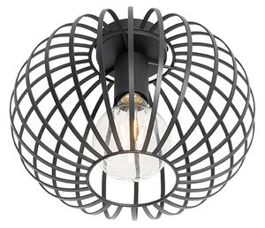 Plafoniera di design nera 30 cm - Johanna
