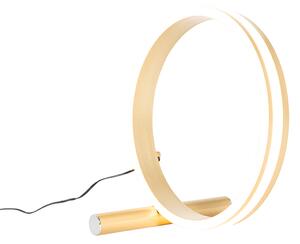 Lampada da tavolo di design in ottone con LED dimmerabile a 3 livelli - Navara