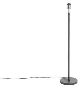 Lampada da terra con paralume nero design pavone rosso 40 cm - Parte