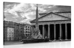 Quadro su tela – Basilica romana in bianco e nero