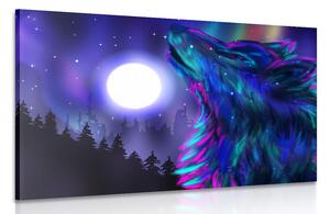 Quadro su tela – Luna dei lupi