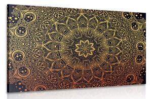 Quadro su tela – Mandala orientale dorata