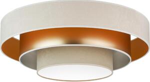 Duolla - Plafoniera LED LUNETA LED/26W/230V diametro 60 cm 4000K color crema/oro