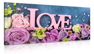 Stampa su tela – Con scritta Love
