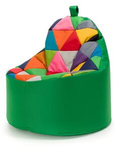 Pouf poltrona sacco seduta yoko patchwork poliestere