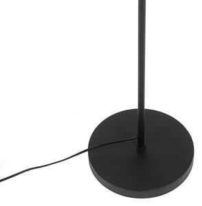 Lampada da terra industriale nera con oro 160 cm - Magnax
