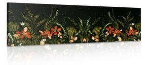 Stampa su tela – Con ornamento floreale
