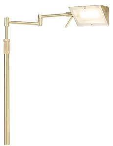 Lampada da terra in ottone con LED e dimmer touch - Notia