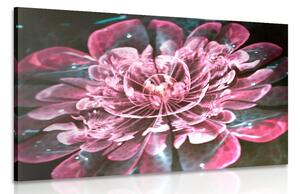 Quadro su tela – Magico fiore rosa
