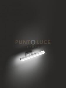 Applique metallo cromo lucido e acrilico bold led 10w 3000k cri?80 