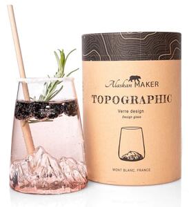 BICCHIERE LONG DRINK TOPOGRAPHIC MONTE BIANCO TOPO-VD-B ALASKAN MAKER