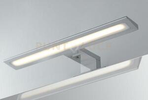 Applique led wally cromo fissaggio parete e specchio 8w 880lm 4000k