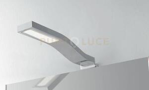 Applique led scarab cromo in acrilico e alluminio 3w 280lm 4000k ip