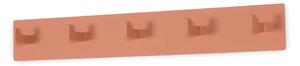 Appendiabiti da parete in metallo color salmone Leatherman - Spinder Design