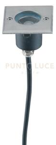Faro a incasso calpestabile led walk acciaio quadrato 3w 375lm 4000
