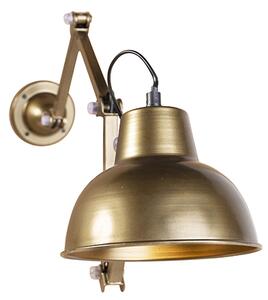 Lampada da parete industriale ottone regolabile - Avon