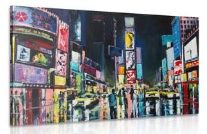 Quadro su tela – New York colorata
