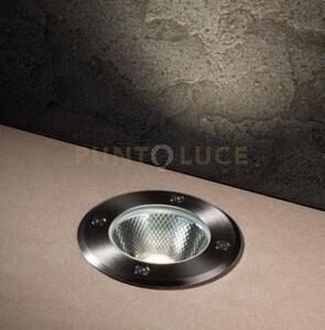 Faro a incasso calpestabile led walk acciaio tondo 8w 930lm 3000k i