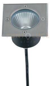 Faro a incasso calpestabile led walk acciaio quadrato 8w 990lm 4000