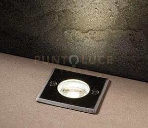 Faro a incasso calpestabile led walk acciaio quadrato 3w 345lm 3000
