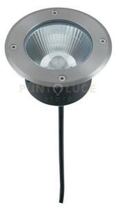 Faro a incasso calpestabile led walk acciaio tondo 12w 1500lm 4000k