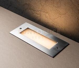 Faro a incasso calpestabile led walk acciao rettangolare 12w 1500lm