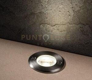 Faro a incasso calpestabile led walk acciaio tondo 3w 345lm 3000k i