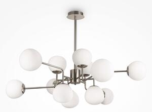 Maytoni Lampadario moderno con diffusori in vetro e struttura in metallo Erich - 40W NICHEL