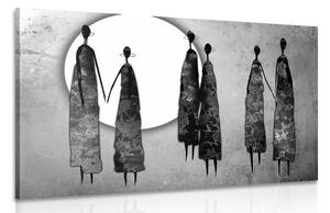 Quadro su tela – Donne africane in bianco e nero