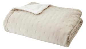 Copriletto trapuntato crema in lana d'agnello 220x230 cm Cosy Nori - Catherine Lansfield