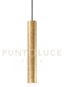 Look round sospensione 1 luce attacco gu10 d.6x40cm oro