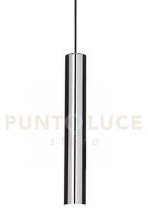 Look round sospensione 1 luce attacco gu10 d.6x40cm cromo
