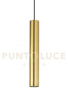Look round sospensione 1 luce attacco gu10 d.6x40cm ottone