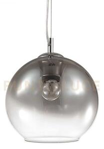 Nemo sospensione 1 luce attacco e27 20cm in vetro soffiato cromo sf