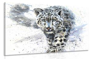 Quadro su tela – Leopardo disegnato